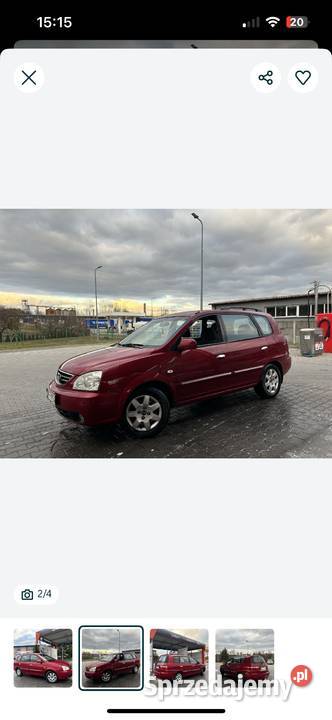 Kia Carens 20 CRDi 112 2003 HAK świętokrzyskie Pińczów