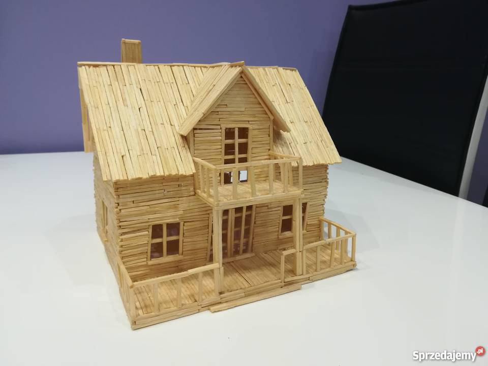 Domek z zapałek Rękodzieło Lubin