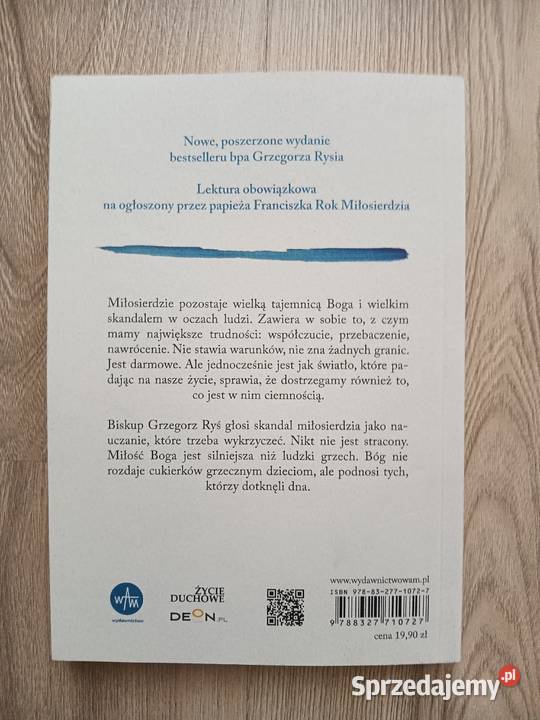Skandal miłosierdzia Rozważania każdego Grzegorz Rok wydania 2016 małopolskie Kraków