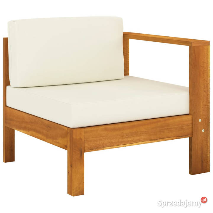 4osobowa sofa ogrodowa z kremowymi poduszkami Warszawa