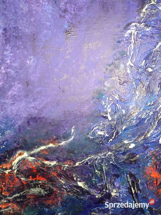 Obraz akrylowy abstrakcja tryptyk na płótnie 3x Malarstwo