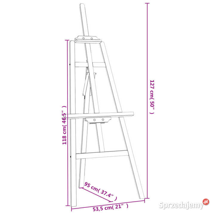Sztaluga malarska 535x95x127 lite drewno sosnowe Warszawa sprzedam