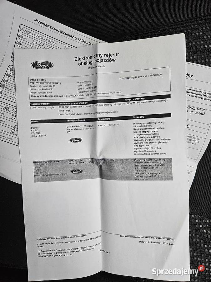 Ford mondeo mk5 lift 20 190 Rok produkcji 2019 sprzedam