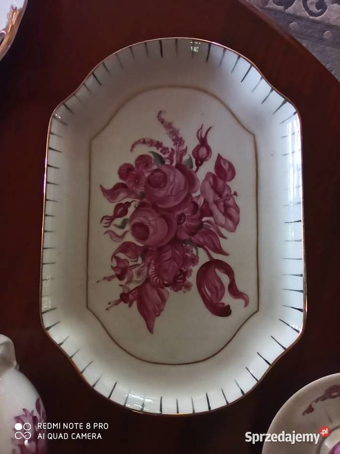 Patera z bukietem Sygnatura Tirschenreuth Gdańsk
