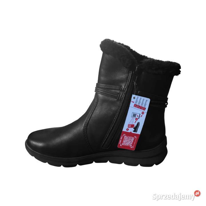 Ocieplane skórzane botki Rieker37 Skarżysko-Kamienna sprzedam