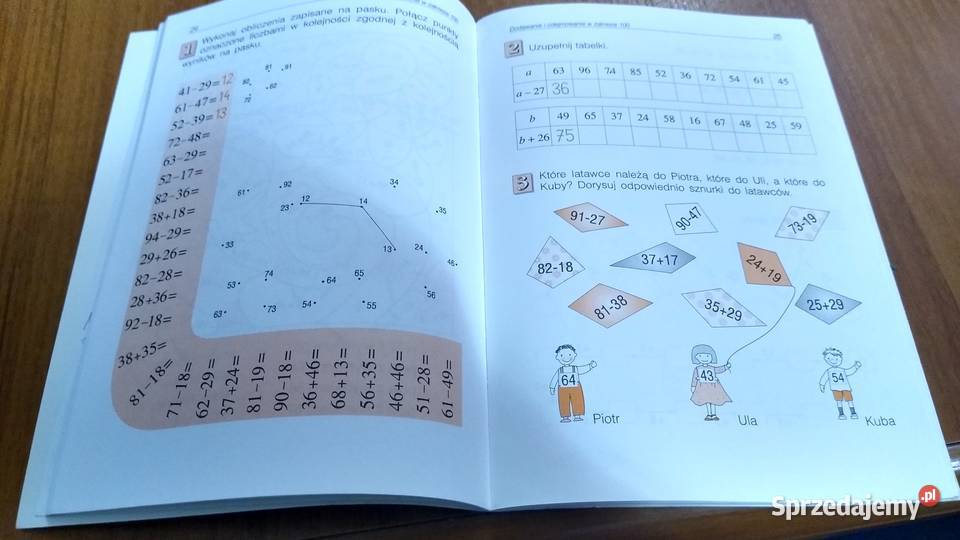 Matematyka KLASA 3 rachunki w zakresie 100 pomorskie sprzedam