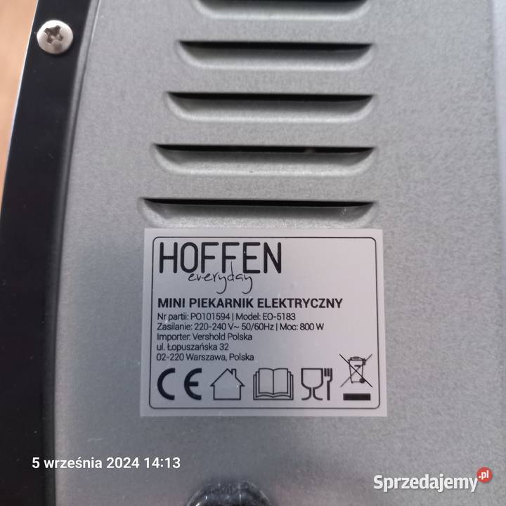 Piekarnik Hoffen Poznań