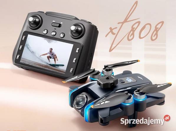 DRON XT808 GPS Omijanie Przeszkód Zasięg 5000m 14 lat+ Trześniów