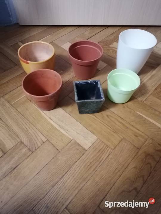 Doniczki kolorowe różne Gdańsk