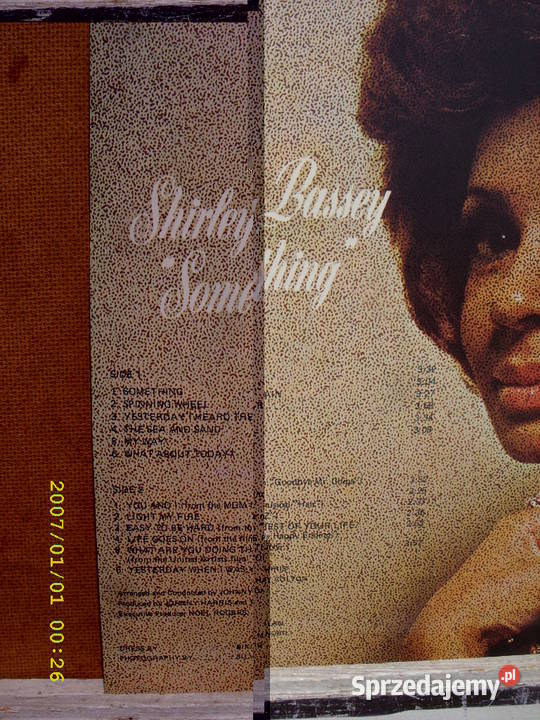 POP LP SHIRLEY BASSEYSOMETHING dolnośląskie Wołów