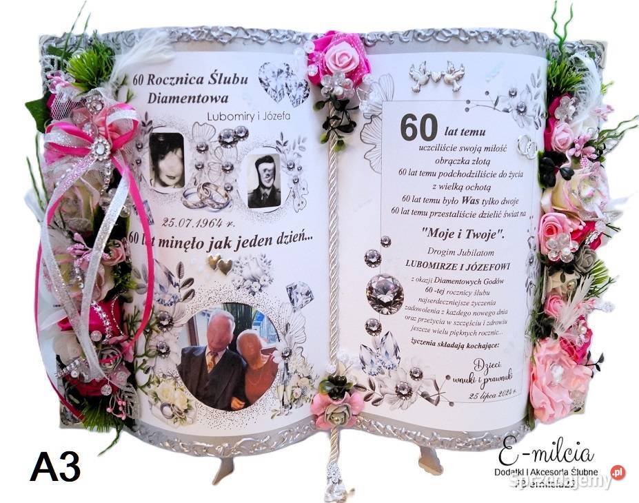 Księga pamiątkowa z okazji 50 Rocznicy Ślubu Pozostałe Zielona Góra sprzedam