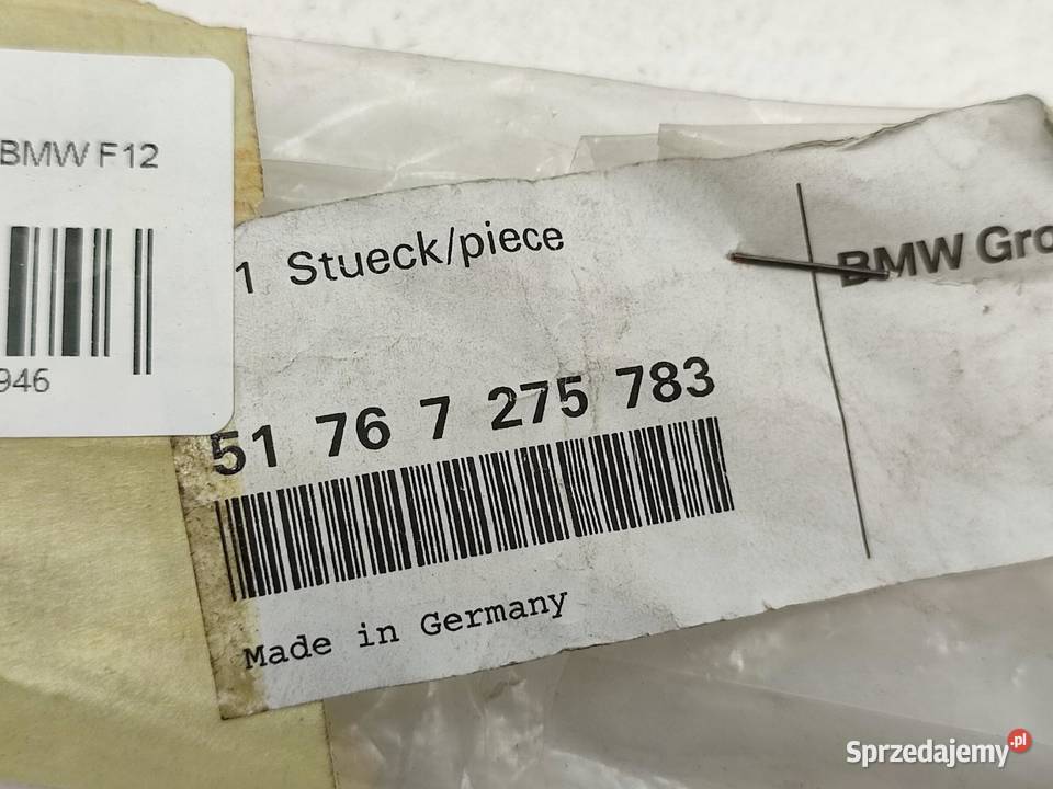 LISTWA SŁUPKA A LEWA BMW F12 F12N F13 2010 NOWA lubelskie