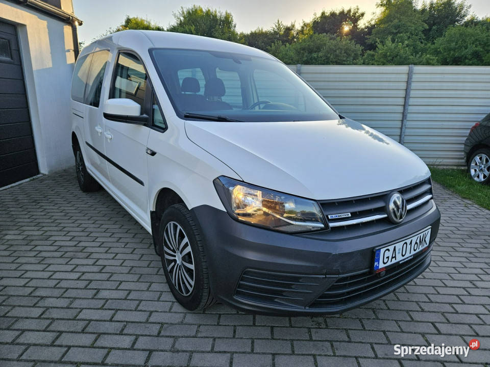 Volkswagen Caddy 14 TSI 110 LONG maxi 7 OSÓB czujnik zmierzchu pomorskie Gdynia