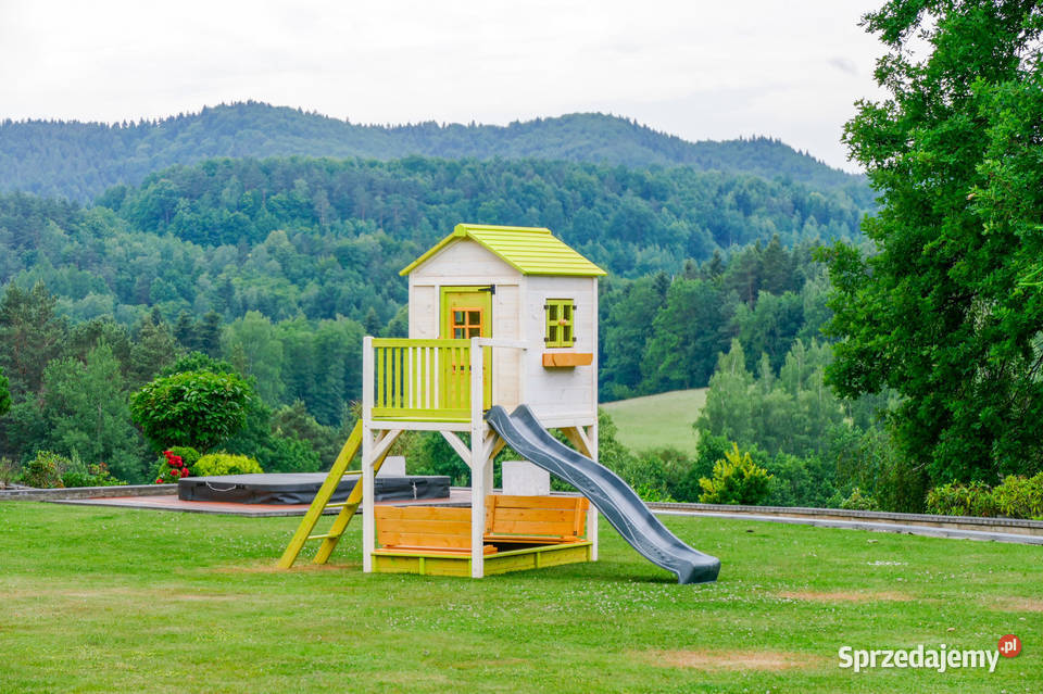 Drewniany domek ogrodowy dzieci Trzemeśnia