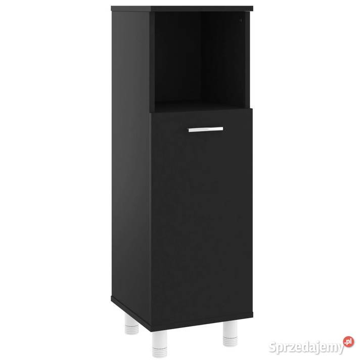 Szafka łazienkowa czarna 30x30x95 materiał Warszawa