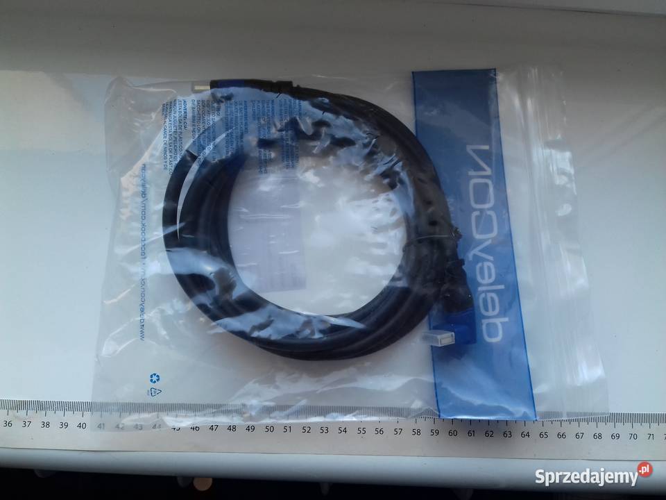 Kabel deleyCON HDMIHDMI 3m kąt 90 HDMI20a 14a 4K kable, taśmy, przedłużacze Bydgoszcz