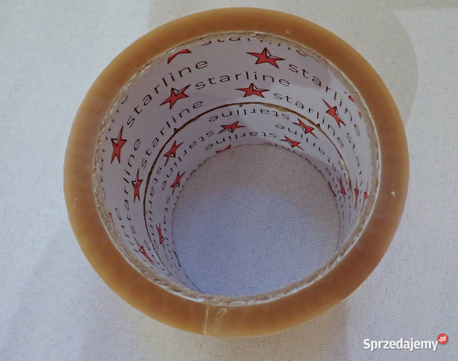 Taśma klejąca pakowa bezbarwna 60m Mocna Siewierz