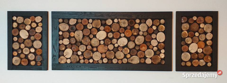 Obraz 120x60 panel plaster drewna drewniana rama Długołęka