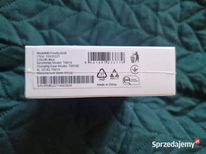 NOWE słuchawki bezprzewodowe HUAWEI FreeBuds SE Wrocław