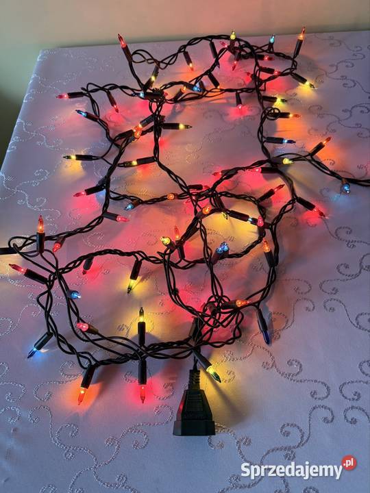 Lampki Choinkowe Goliat 100 lampek 55m Kolorowe Czerwionka-Leszczyny