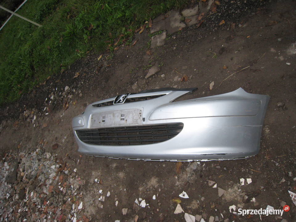 Zderzak przedni przód Peugeot 307 srebrny małopolskie Kraków sprzedam
