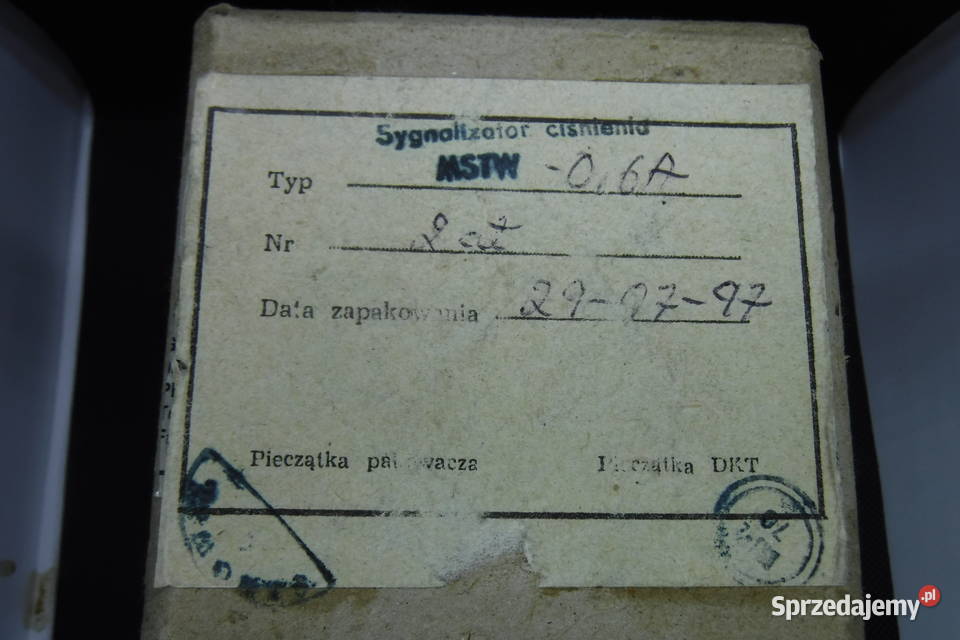 MSTW06A Sygnalizator ciśnienia czujnik lotniczy Otwock