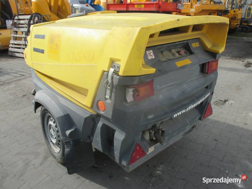 Sprężarka śrubowa kompresor Atlas Copco XAS87KD tak