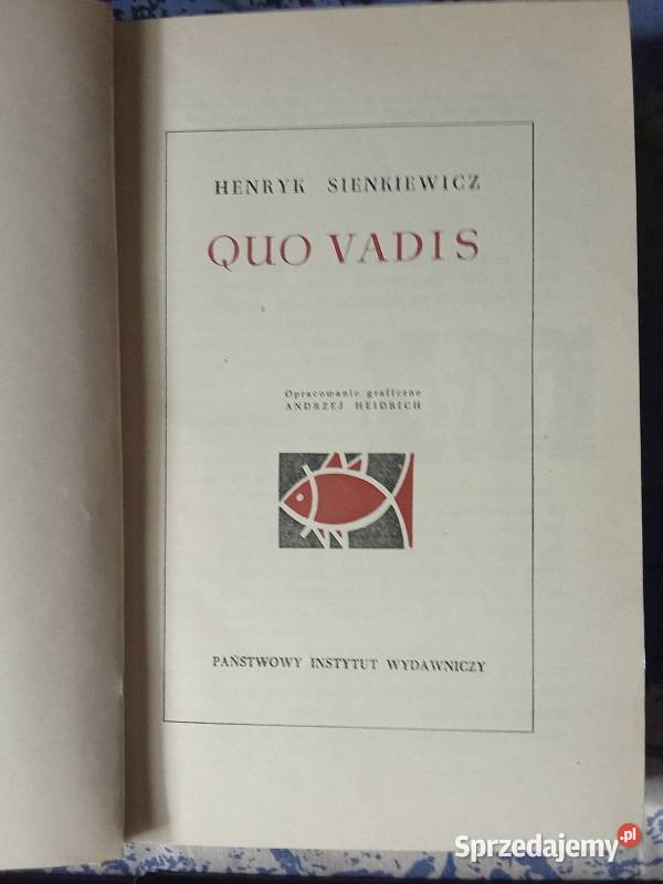 Quo Vadis H Sienkiewicz 1968 powieść historia Łódź