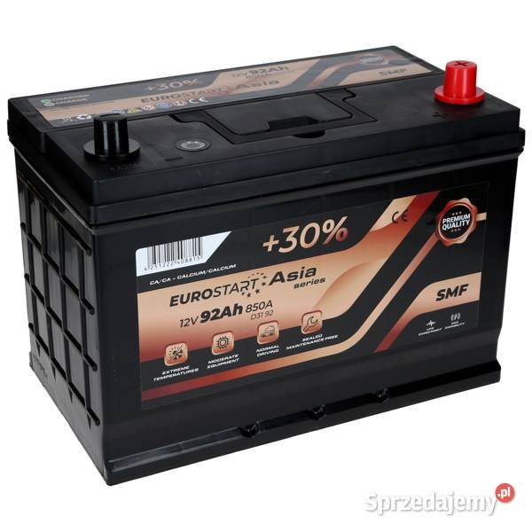 Akumulator Eurostart 12V 92Ah 850A P ECA92P Akumulatory dolnośląskie Jelcz-Laskowice
