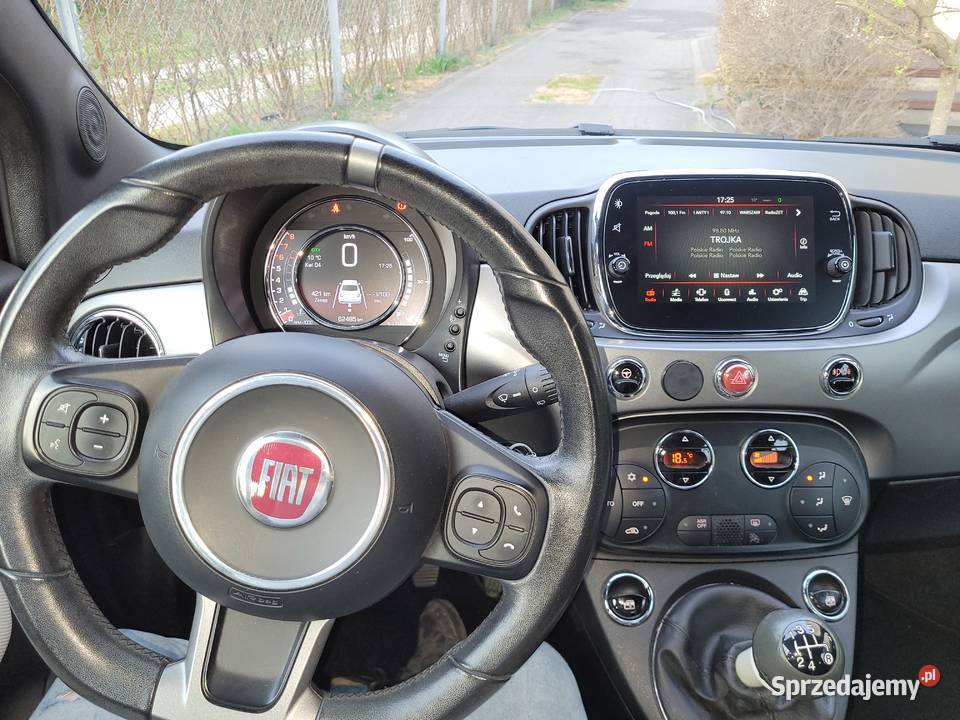 Fiat 500 S 12 czarny sufit mały przebieg Warszawa