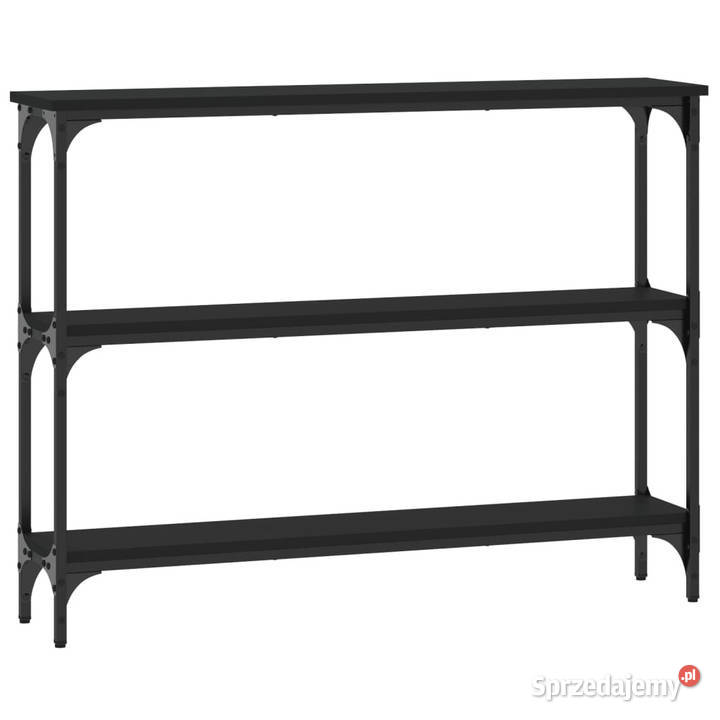 Stolik konsolowy czarny 100x225x75 WM834025 Meble