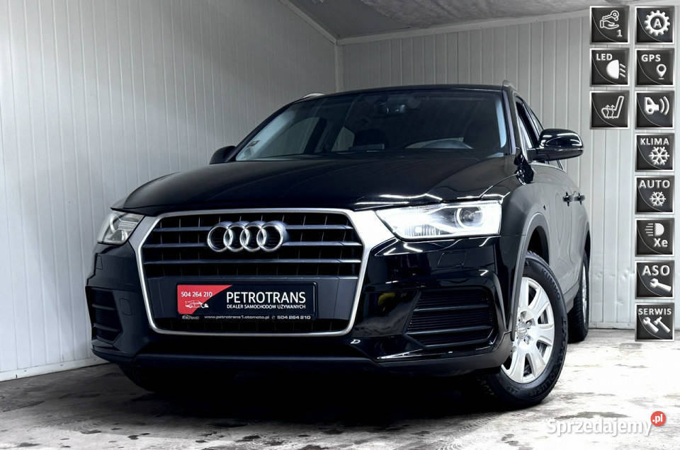 Audi Q3 2.0 TDI / 150KM LED Automat Nawigacja Grzane Fotele Tempomat I (20…