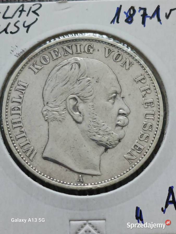 1 Talar Prusy 1871 r Wilhelm I men A wielkopolskie Konin sprzedam