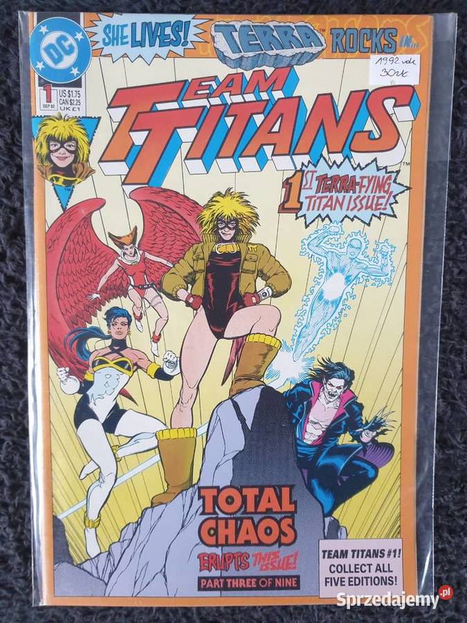 Team Titans 5 oryginalnych komiksów DC USA 1992