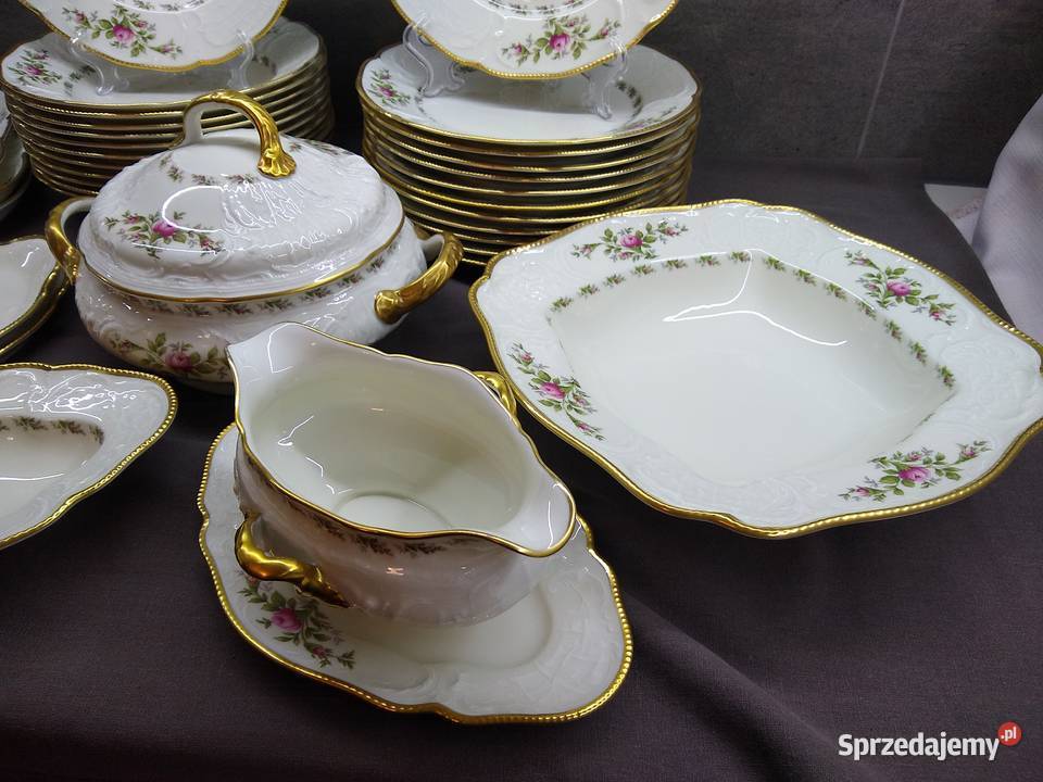 Serwis obiadowy Rosenthal Sanssouci Moosrose 12 Kalisz