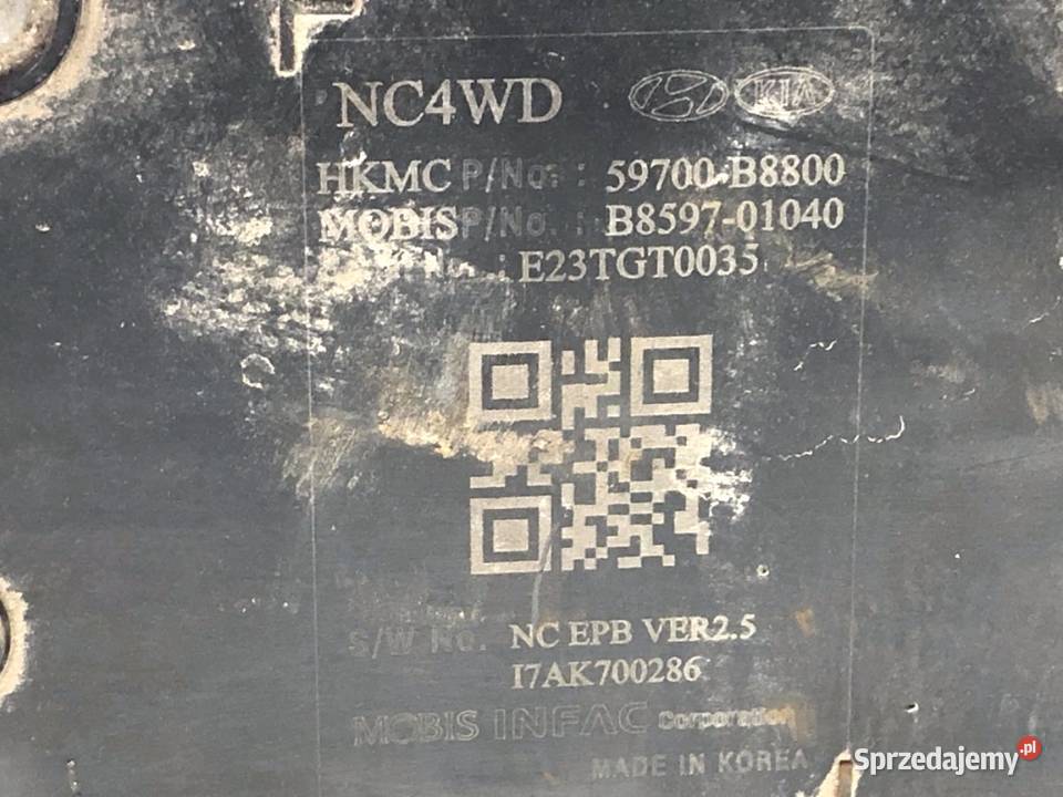 MECHANIZM HAMULCA RĘCZNEGO HYUNDAI SANTA FE III