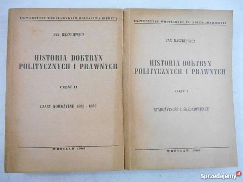 HISTORIA DOKTRYN POLITYCZNYCH I PRAWNYCH prawo i administracja sprzedam