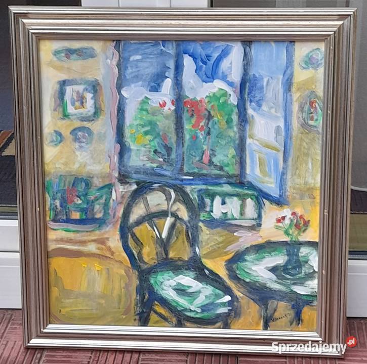 Obraz na płycie złota rama Iłża