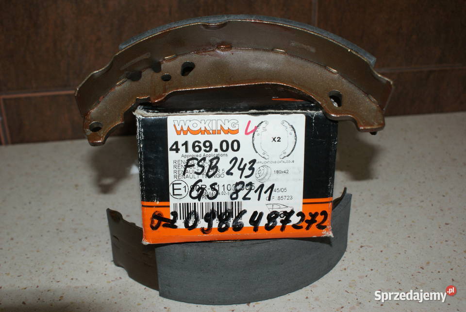 0 986 487 272 BOSCH SZCZĘKI HAMULC RENAULT 19 Białobrzegi