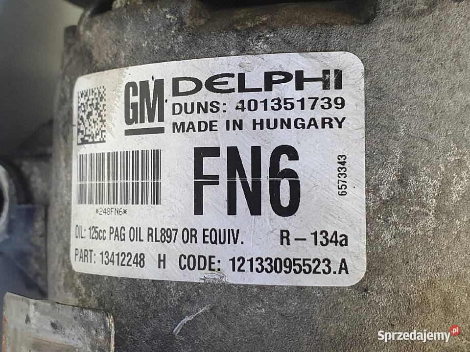 SPRĘŻARKA KLIMATYZACJI Opel Astra IV J 17 CDTI Rudka sprzedam