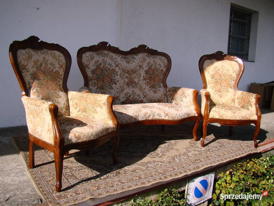 Sofa + 2 Fotele 585/K Stylowy komplet salonowy