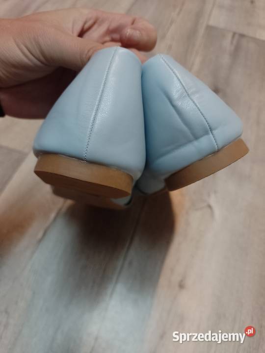 42 Ekskluzywne Niebieskie baleriny wieczorowe 27cm Kraków