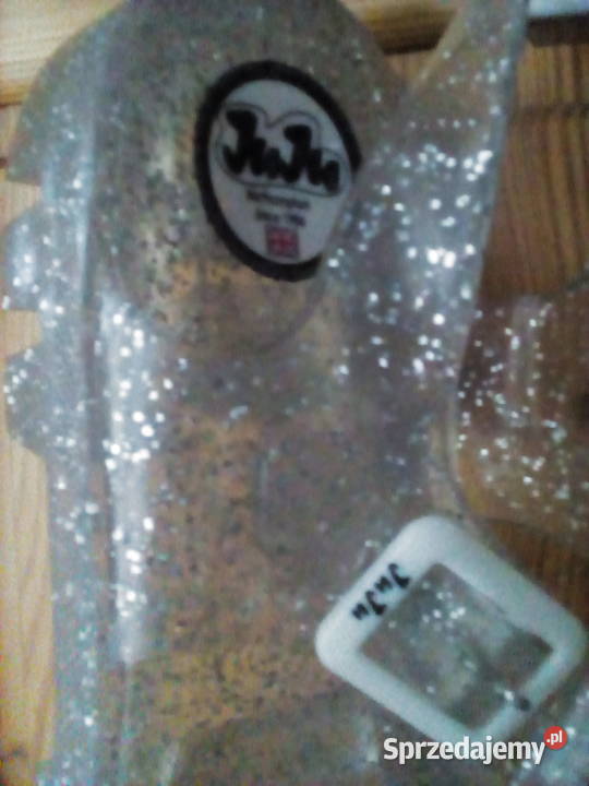 sandały Juju płaskie buty z brokatowej gumy made Sandały i klapki