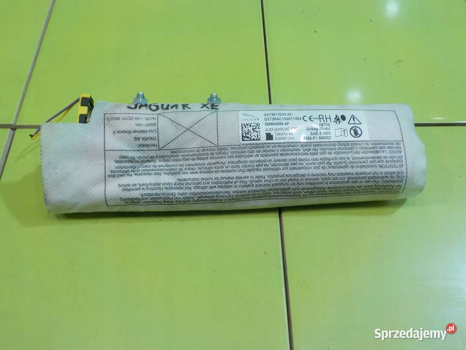 JAGUAR XE 20 D 16r SEDAN 4D AIRBAG poduszka mazowieckie Suków