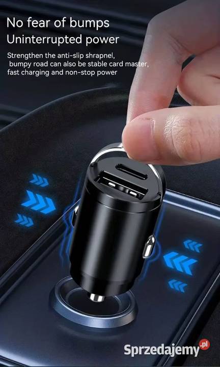 Ładowarka samochodowa USBC plus USB 12V 24V do małopolskie Kraków