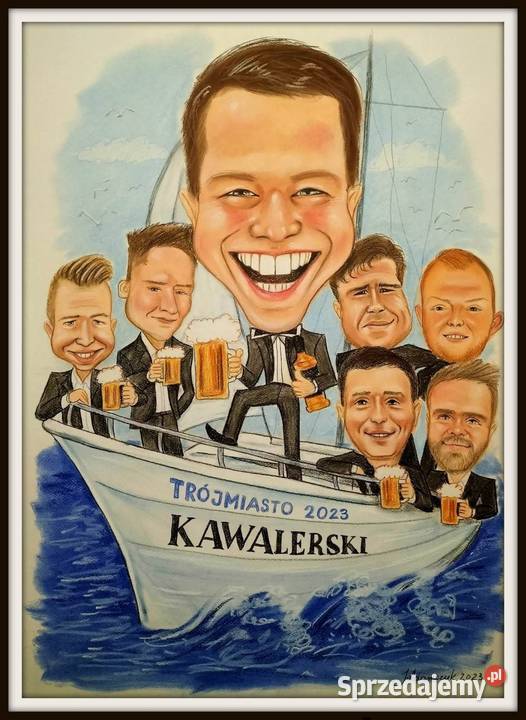 Karykatury rysowane ze zdjęć Malarstwo Pabianice