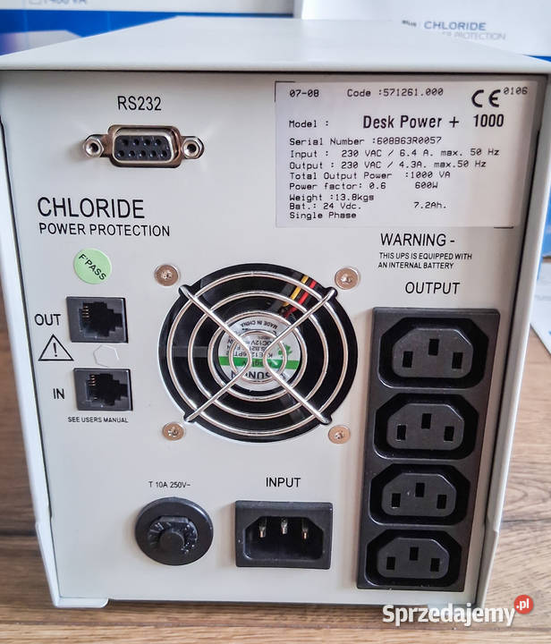 UPS Chloride Desk Power 1000VA 600W nowy sprzedam
