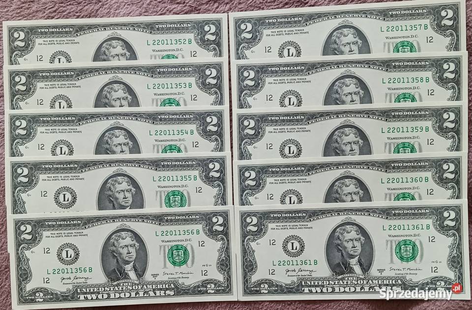 10 x 2 USA 2017 r seria AmenLSan Francisco wielkopolskie Konin