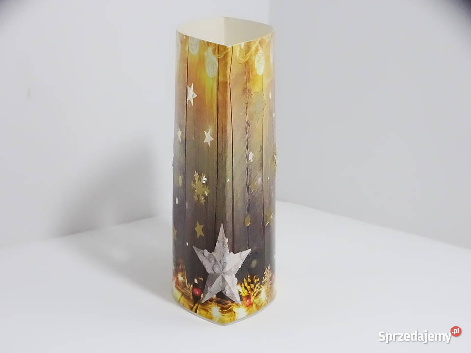 Świecznik świąteczny gwiazdki i śnieżynki LED Biłgoraj