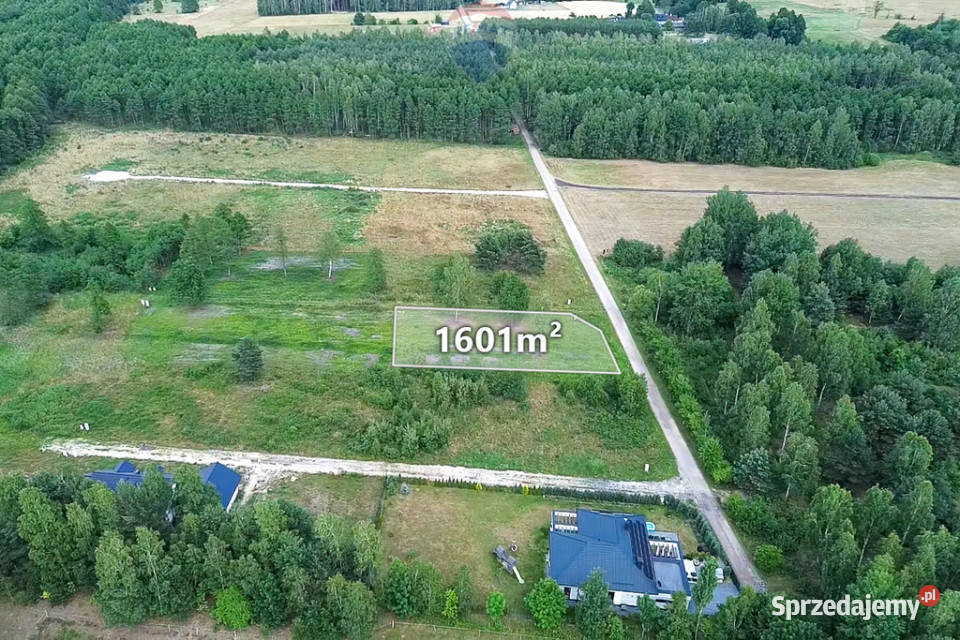 Działka 1601m2 Tomaszew WZ skrzynka energetyczna Sprzedaż sprzedam